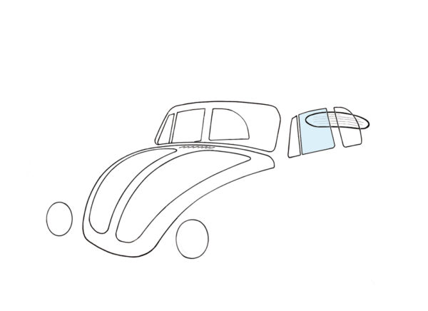 Deurruit links, cabrio