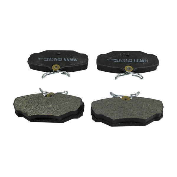 Remblokken set voor schijfremkit achteraan, Voor BBT #1278 en #1279, per 4