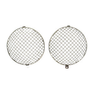 Koplampgrille 'Vintage' RVS, per paar