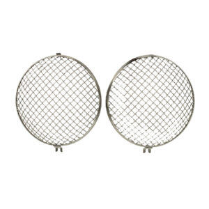 Koplampgrille 'Vintage' RVS, per paar