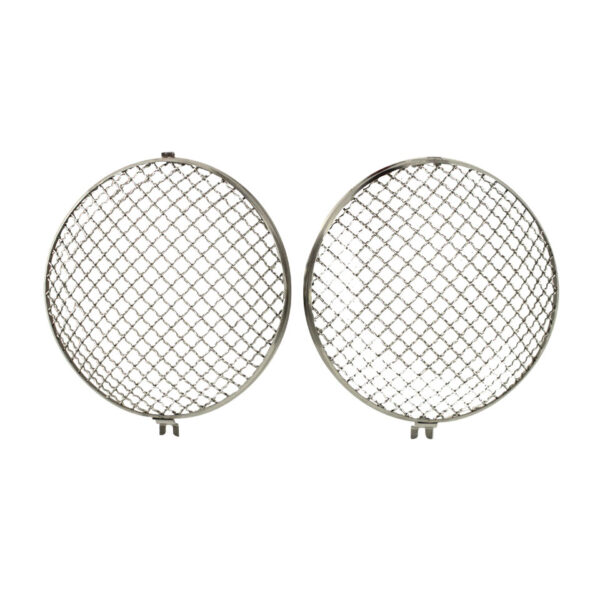Koplampgrille 'Vintage' RVS, per paar