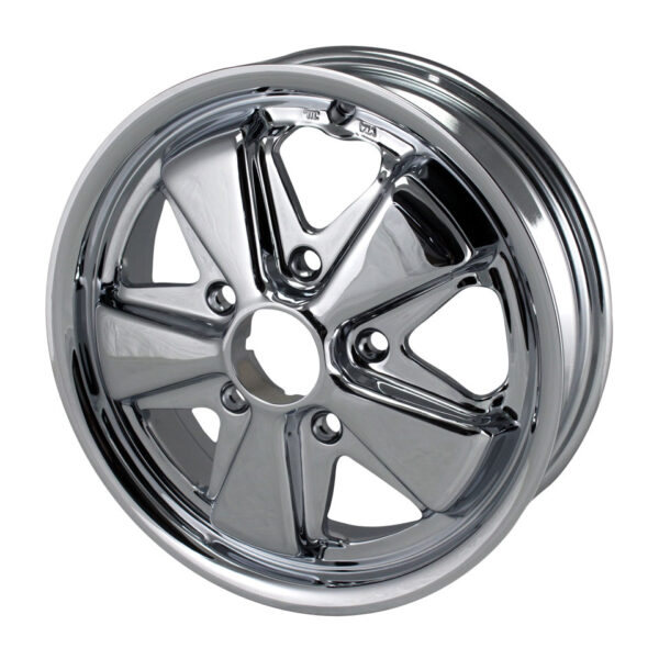 Velg 911 stijl, chroom, 5 gaats (5x130), 4.5 x 15", ET +45