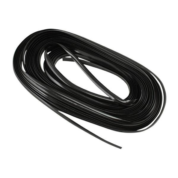 Rubber in Samba sierlijst, zwart