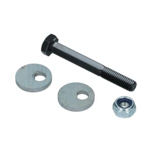 Excenter bout met moer vooraan, compleet, 1 zijde