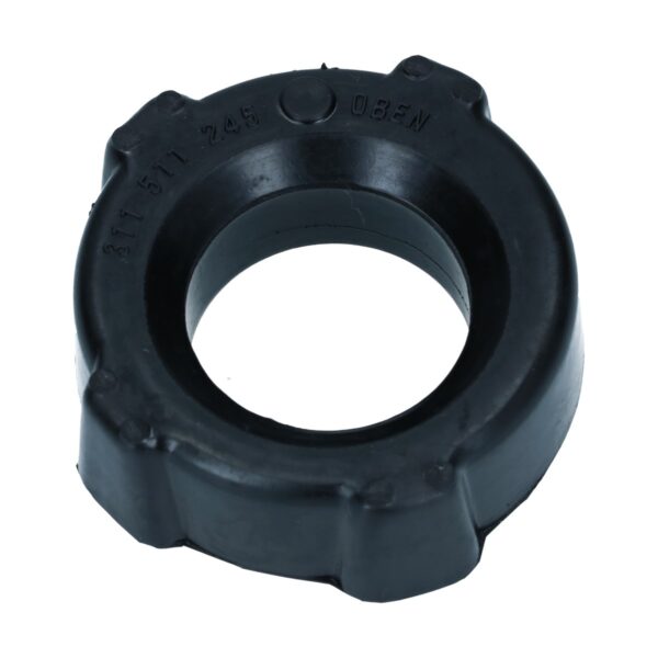 Rubber op springveerplaat achteraan