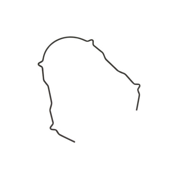 Veerklem voor achterlicht glas