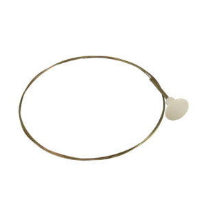 Motorklepkabel, ivoorkleurige knop