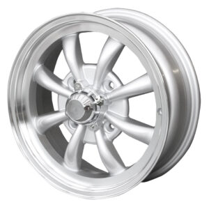 Velg 8-spaaks, zilver, 4-gaats (4x130), 5.5 x 15", ET +30