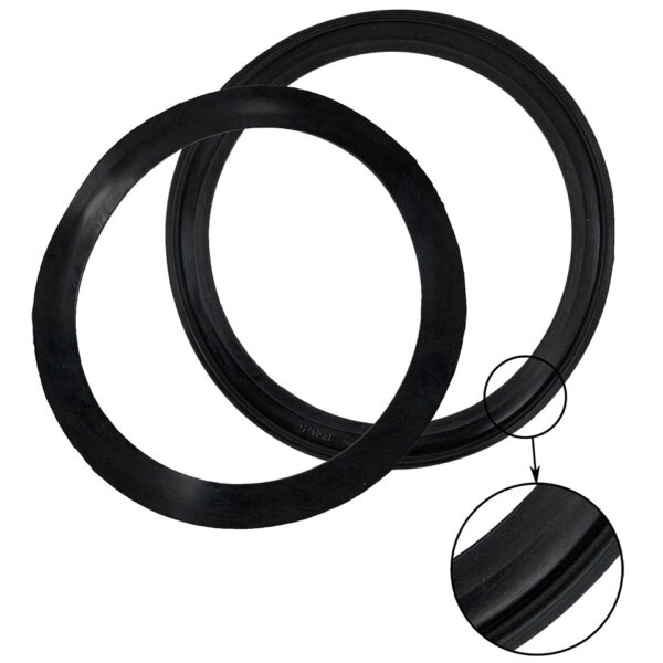 Rubber rond koplampglas