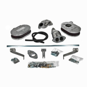 Inlaatcollectors en gasbediening 'Weber' ICT carburatoren, dubbelpoorts