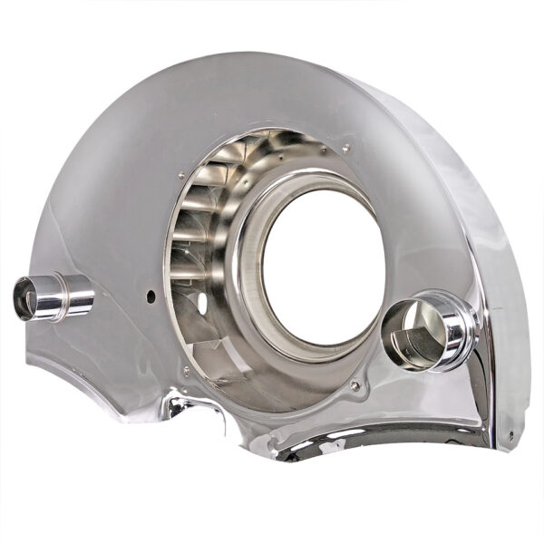 Koelkap met verwarming, met oliekoeler, chroom