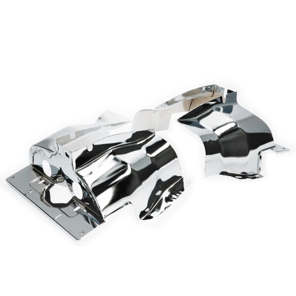 Cilinderplaatwerk, enkelpoorts, chroom