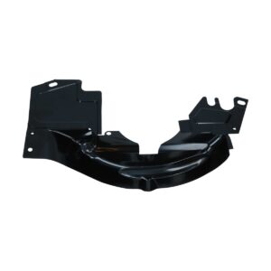 Plaat achter poelie, breed (zwart)