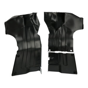 Plaatwerk onder motor, zwart