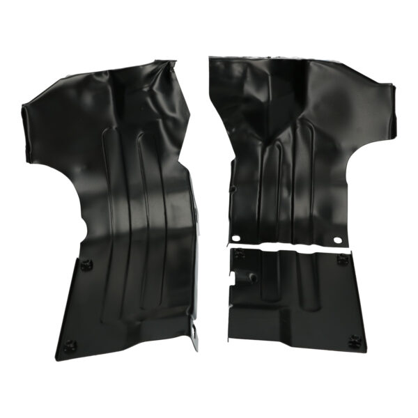 Plaatwerk onder motor, zwart