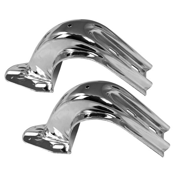 Scharnierhouders motorklep, chroom