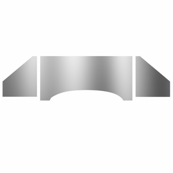 Firewall, roestvrij staal chroom, glad