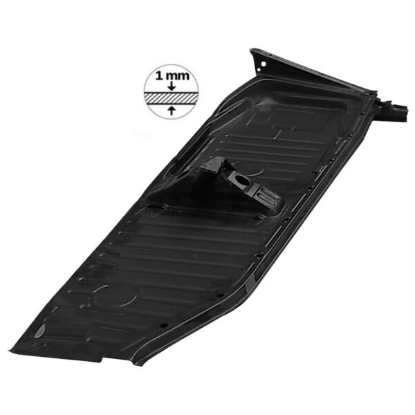 Bodemplaat met zetelsteun, links, 1.00mm