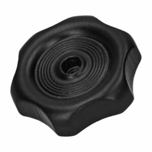 Draaiknop Westfalia louvre raam (zwart), metaal