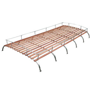 Bagagerek op dak 6 bogen, RVS