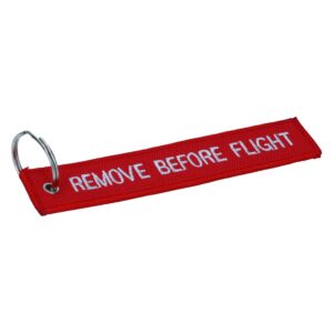 Sleutelhanger 'Remove before flight' - rood
