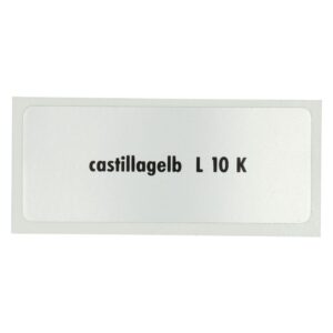 Sticker L 10 K, Castillian Yellow