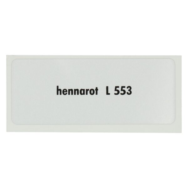 Sticker L 553, Henna Red