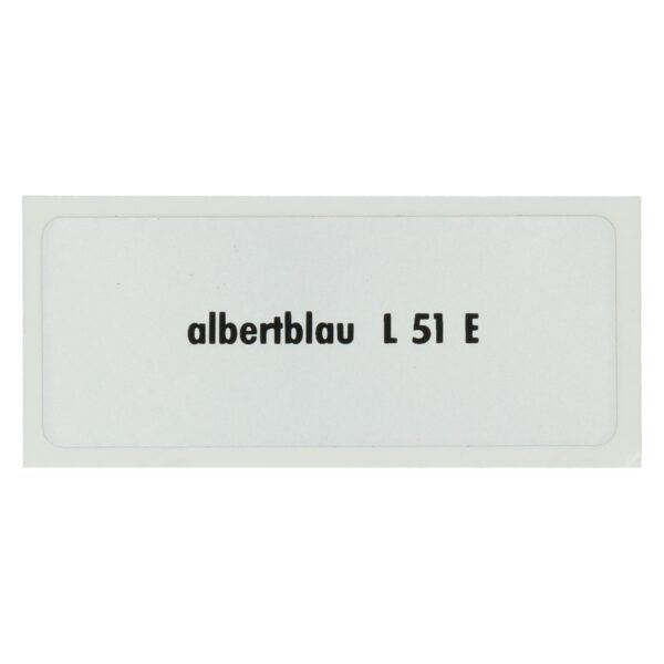Sticker L 51 E, Albert blue