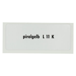 6290-049 Sticker L 11 K, Oriole yellow