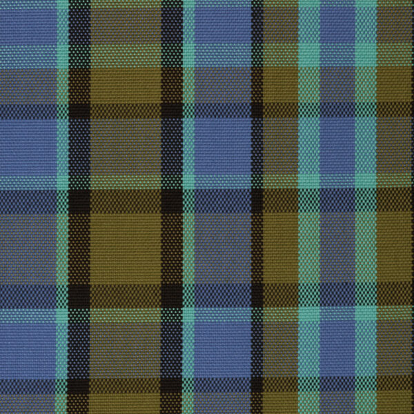 Westfalia bekleding, blauw/groen (per meter)