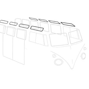 Rubber dakruit, per stuk