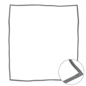 Schuifdeurrubber, links - Duits