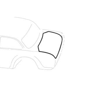 Achter kofferrubber - Notchback