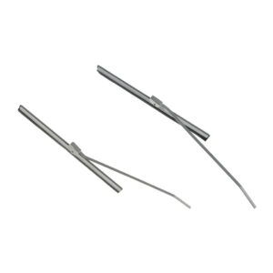 Ruitenwisser + arm, grijs, paar, 18.50cm