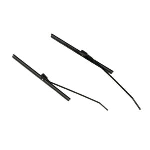 Ruitenwisser + arm, zwart, paar, 18.50cm