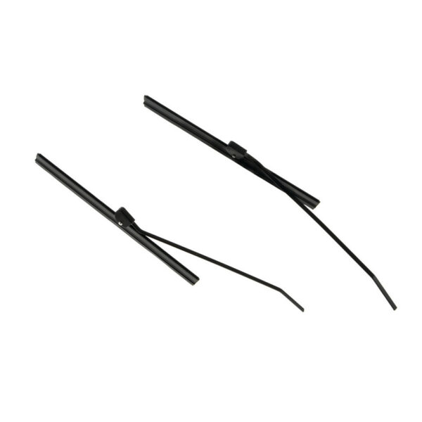 Ruitenwisser + arm, zwart, paar, 18.50cm