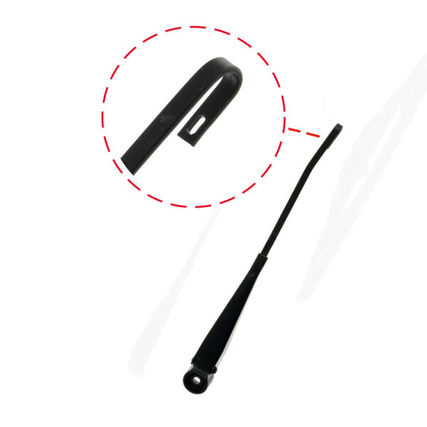 Ruitenwisserarm, zwart, per stuk, links