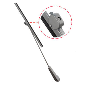 Ruitenwisser + arm, zilver