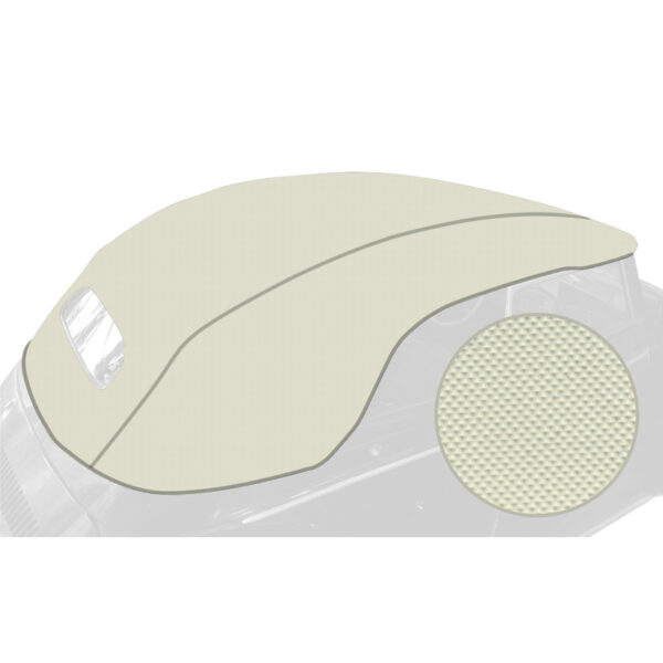 Buitenkap cabriolet, enkel vinyl, wit