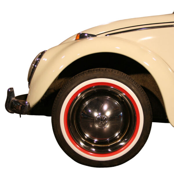 Wit/roodwandring (smal) 15 inch, per 4