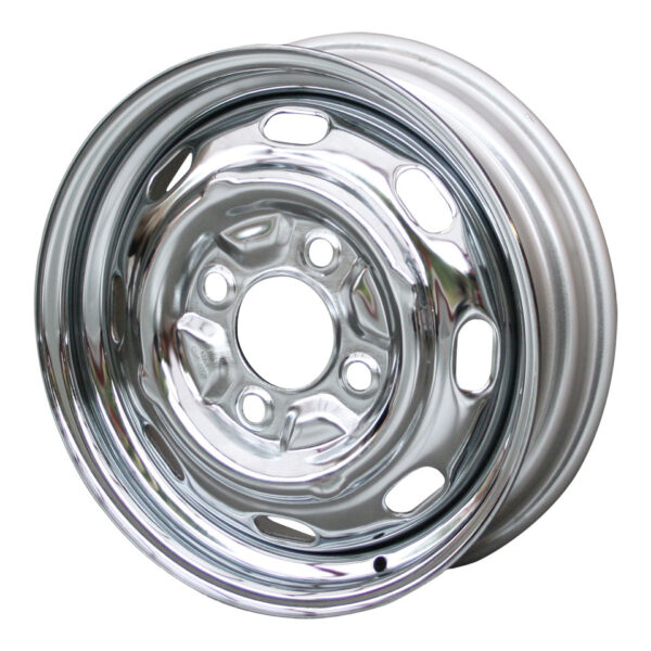 Velg standaard, chroom, 4-gaats (4x130), 4.5 x 15", ET +45
