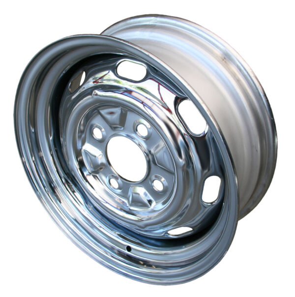Velg standaard, chroom<, 4-gaats (4x130), 5.5 x 15", ET +25