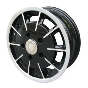 Velg Gasburner, gepolijst/zwart, 5 gaats (5x130), 5.5 x 15", ET +35