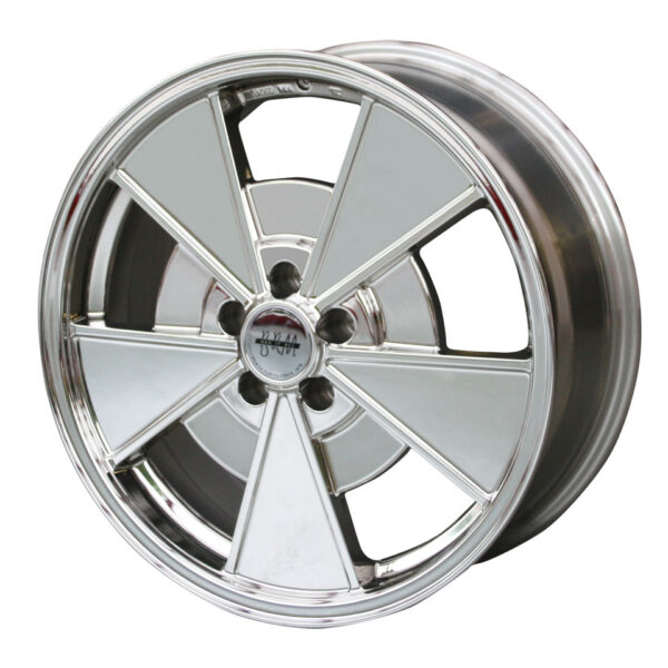 Velg BRM, chroom, 5 gaats (5x100), 7 x 17"ET +40