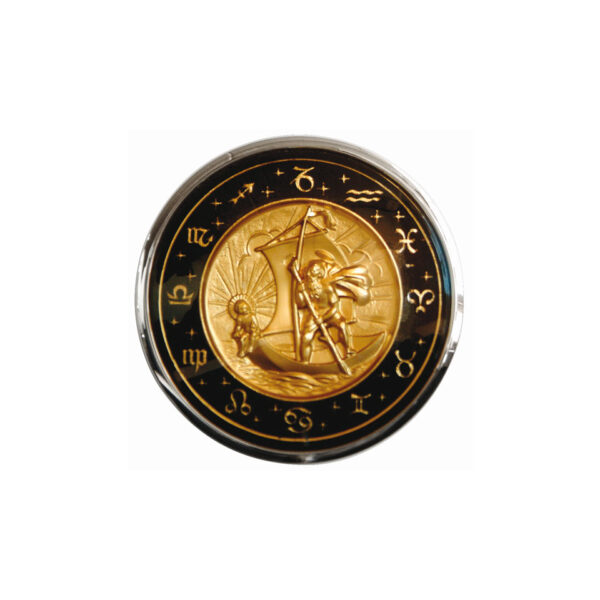 Claxon knop 'ST CHRISTOPHER' voor Banjo stuur 'Flat4'