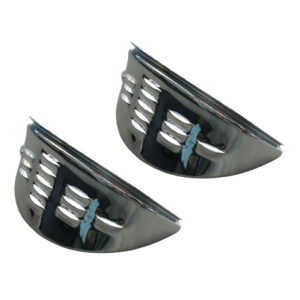 Wimpers, met louvres, chroom