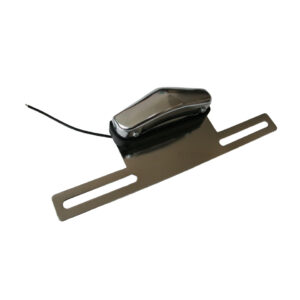 Nummerplaatverlichting met steun, chroom