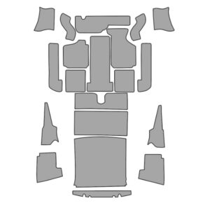 Tapijtset, Karmann Ghia cabrio, zwart