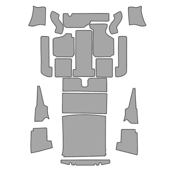 Tapijtset, Karmann Ghia cabrio, zwart